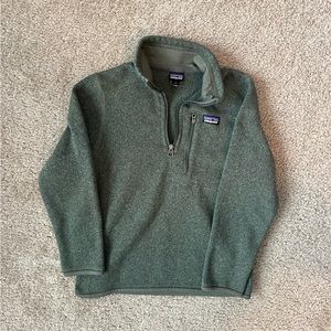 Kids Patagonia Better Sweater 1/4 zip, size small.